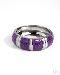 Paparazzi Accessories - Pearly Persistence - Purple Bracelet