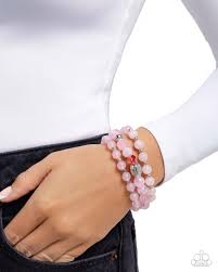 Paparazzi Accessories - Breathtaking Beat - Pink Bracelet