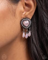 Paparazzi Accessories - Sumptuous Story - Pink Earrings