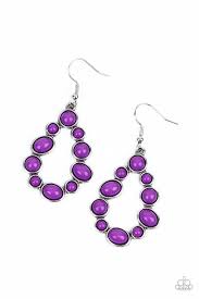 Paparazzi Accessories - POP-ular Party - Purple Earrings