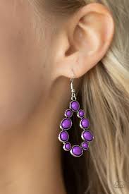 Paparazzi Accessories - POP-ular Party - Purple Earrings