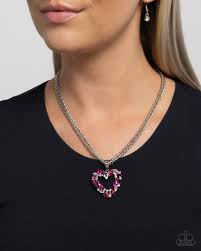 Paparazzi Accessories - Romance is a Bonus - Pink Necklace