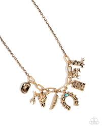 Paparazzi Accessories - Saloon Girl - Gold Necklace