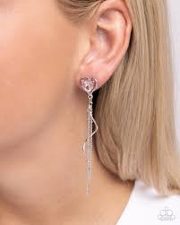 Paparazzi Accessories - Simply Smitten - Pink Earrings