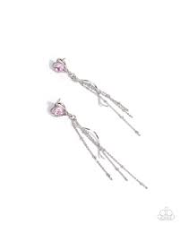 Paparazzi Accessories - Simply Smitten - Pink Earrings