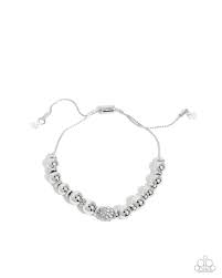 Paparazzi Accessories - Slow and READY - White Bracelet