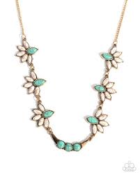 Paparazzi Accessories - Substantial Stone - White Necklace