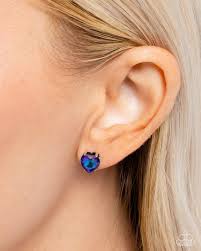 Paparazzi Accessories - Sweetheart Stunner - Blue Earrings