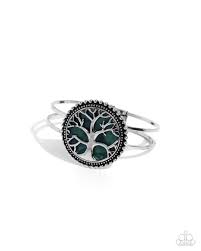 Paparazzi Accessories - I Speak for the Trees - Green Bracelet