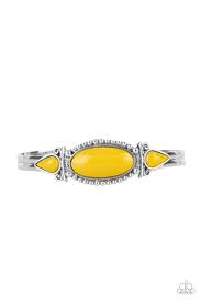 Paparazzi Accessories - Tribal Trinket - Yellow Bracelet