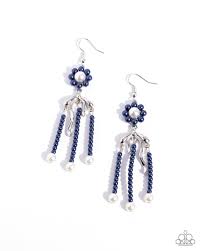 Paparazzi Accessories - Unforgettable Umbrella - Blue Earrings