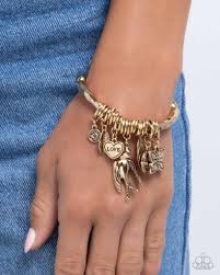 Paparazzi Accessories - Wild and Scenic - Gold Bracelet